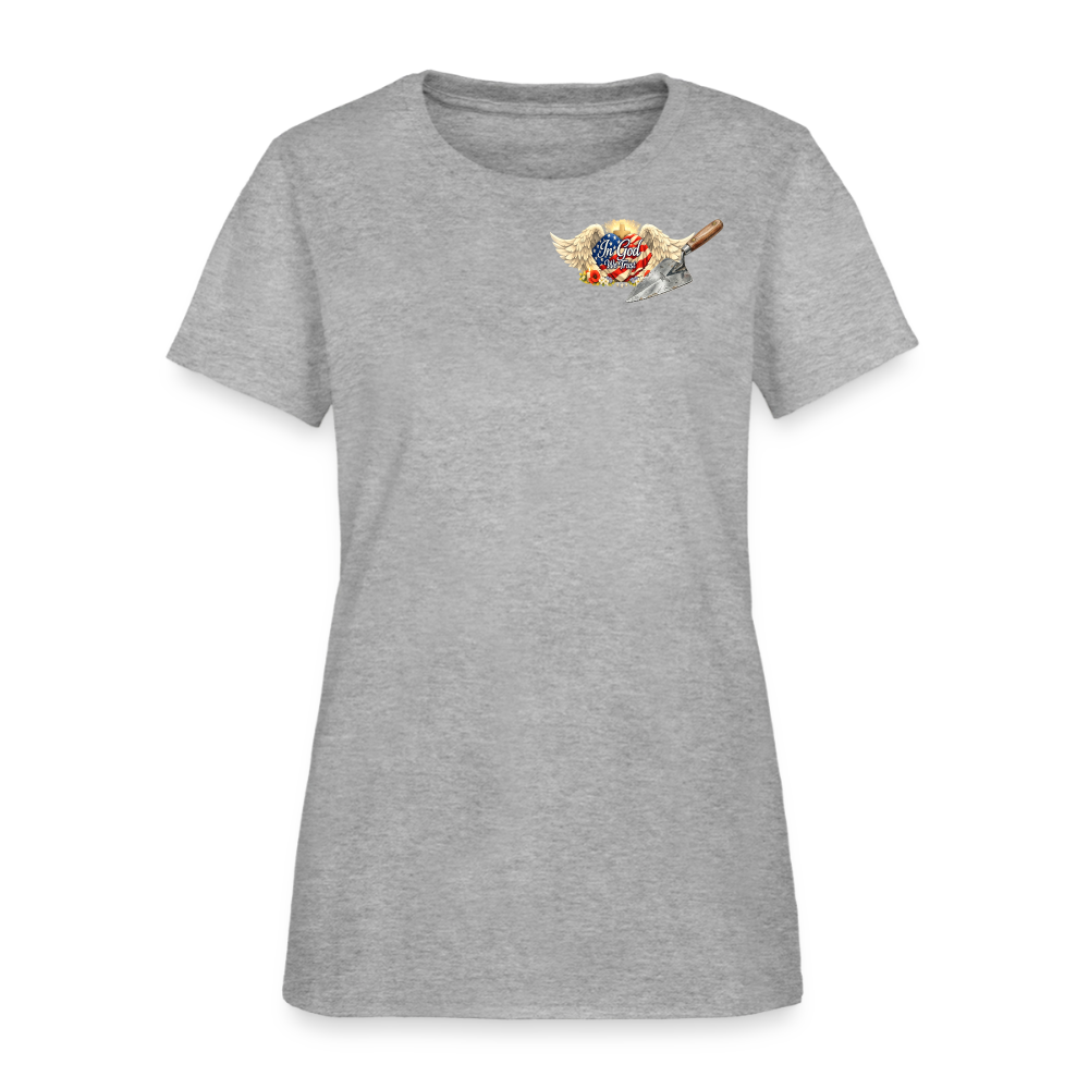 "Building the Future" | Masonry & Bricklayer Women's T-Shirt - heather gray