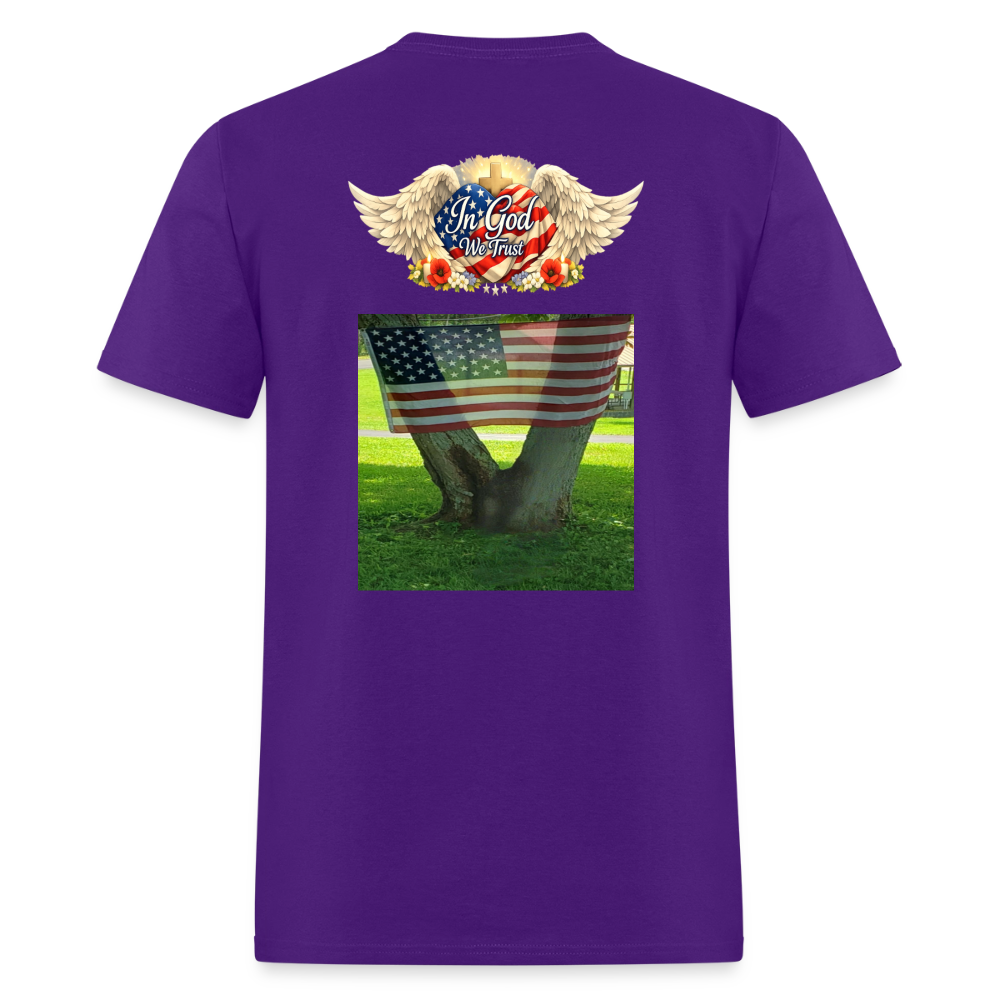Memorial Day — "Your Sacrifice is Never Forgotten" | Men's T-Shirt — Classic Edition - purple