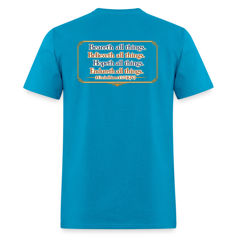 "Brotherhood of Friends" | Men's T-Shirt | GILDAN 5000 - turquoise
