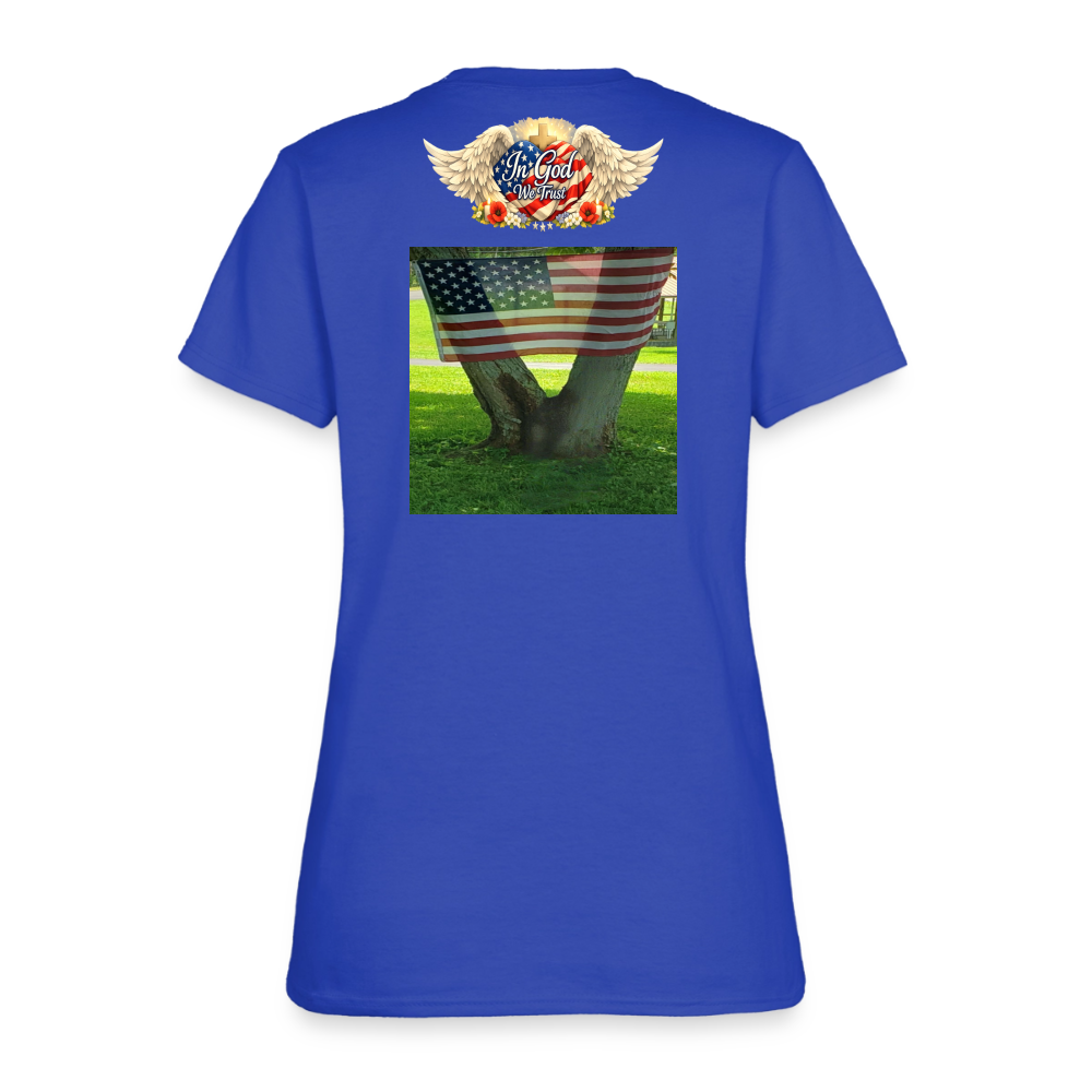Memorial Day — "Your Sacrifice is Never Forgotten" | Women's T-Shirt — Classic Edition - royal blue