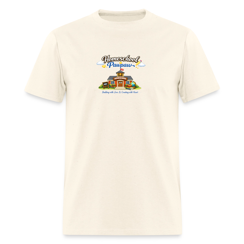 Homeschool Pawpaw | Men's T-Shirt | GILDAN 5000 - sweet cream heather