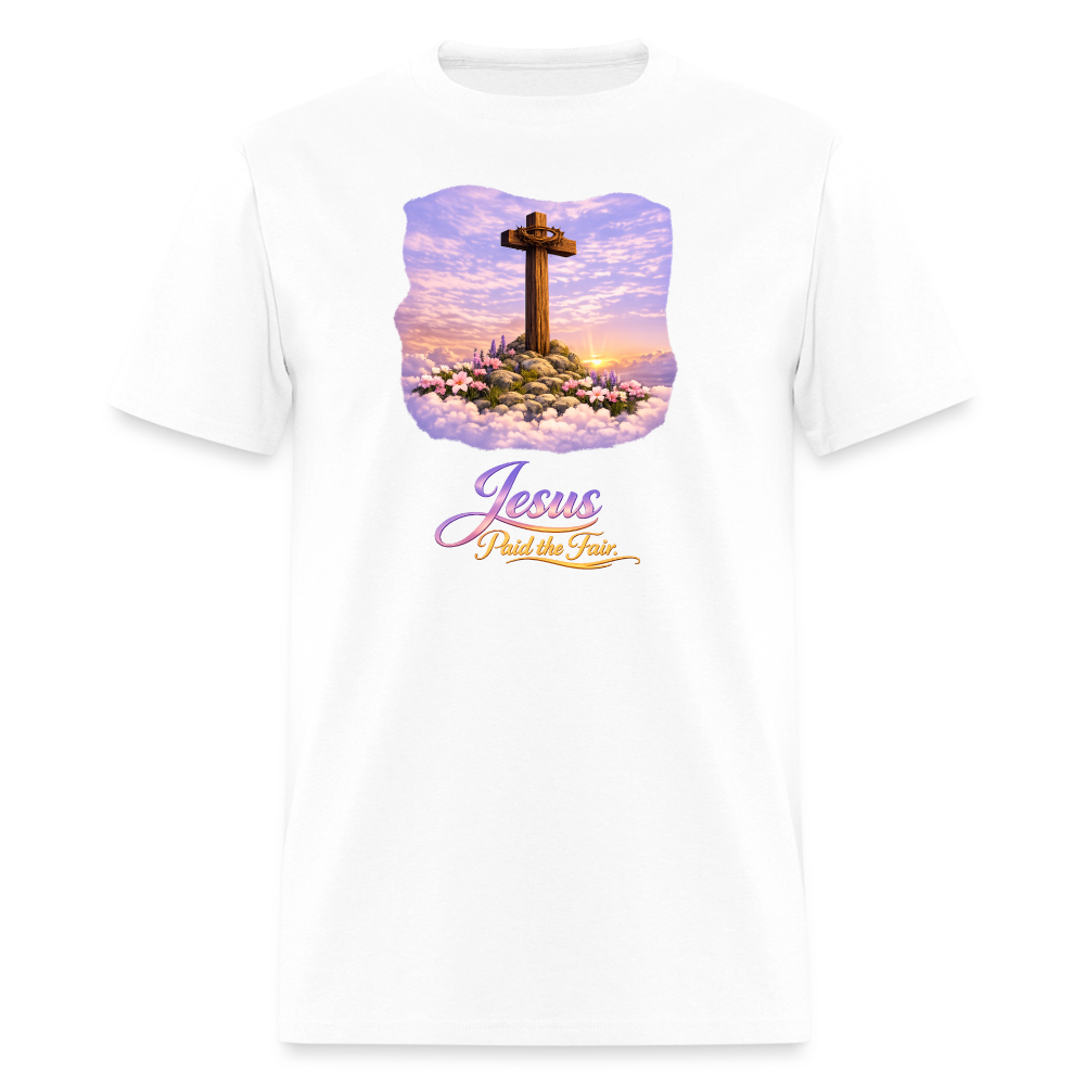 Jesus Paid the Fair | Men's T-Shirt | GILDAN 5000 - white