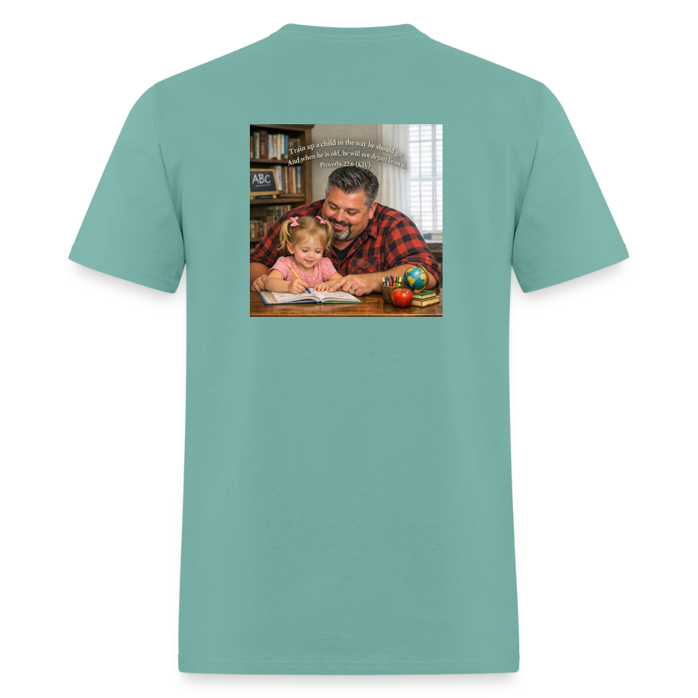 Homeschool Pawpaw | Men's T-Shirt | GILDAN 5000 - aquatic