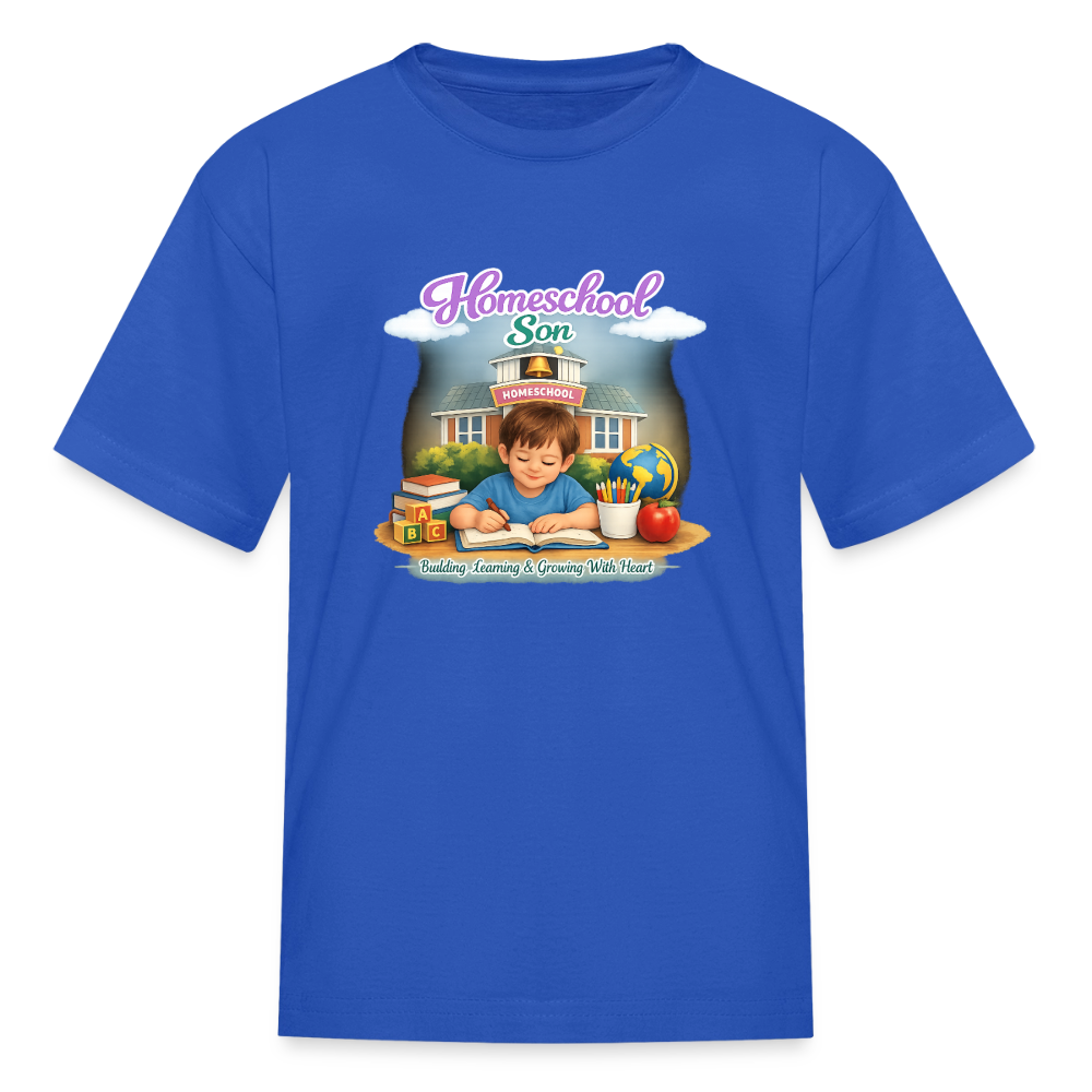 Homeschool Son | Boys' T-Shirt - royal blue