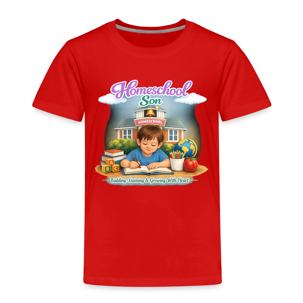 Homeschool Son | Boys' T-Shirt - red