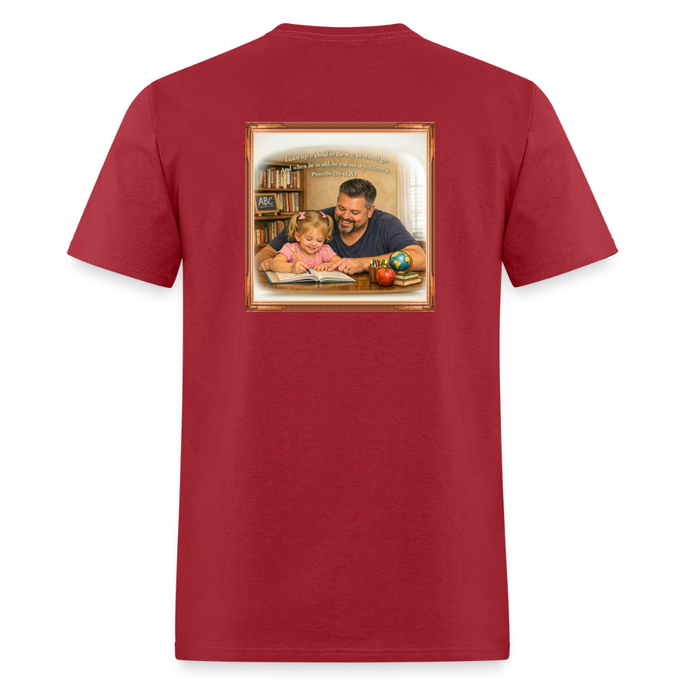 Homeschool Daddy | Men's T-Shirt GILDAN 5000 - dark red