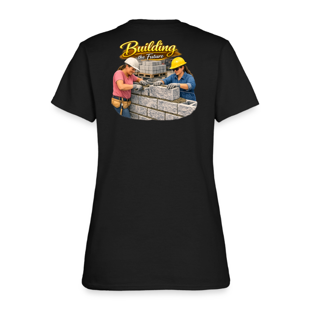 "Building the Future" | Masonry & Bricklayer Women's T-Shirt - black