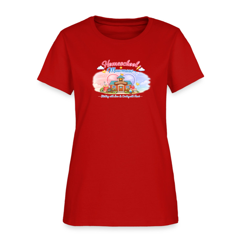 Homeschool Mawmaw | Women's T-Shirt - red