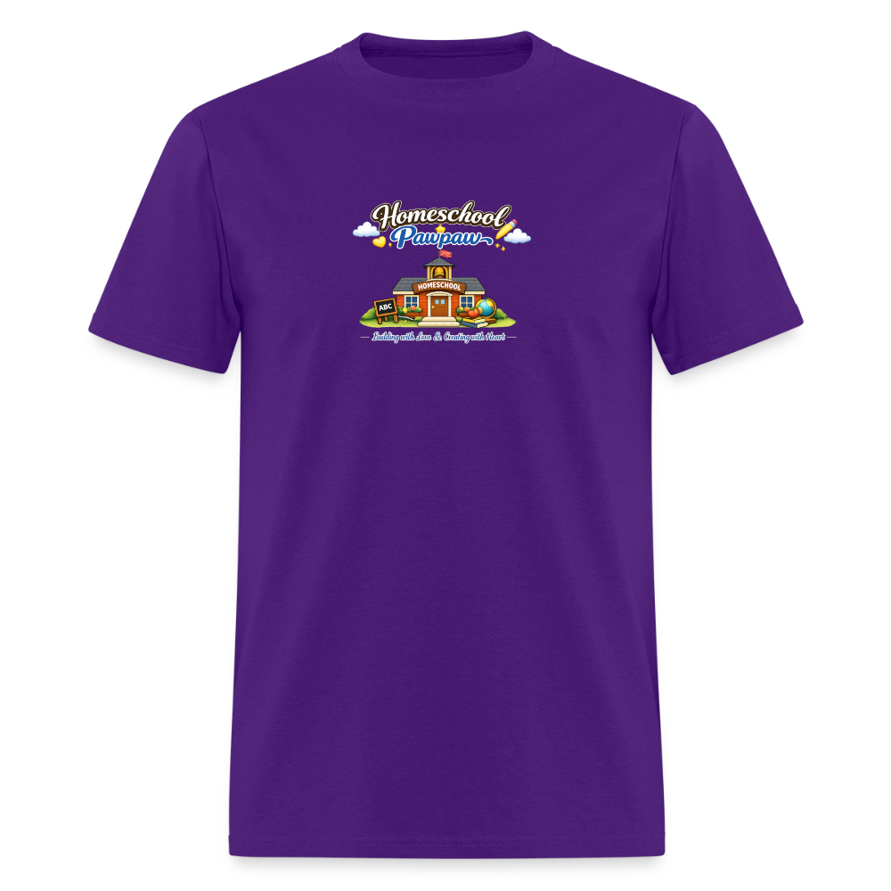 Homeschool Pawpaw | Men's T-Shirt | GILDAN 5000 - purple