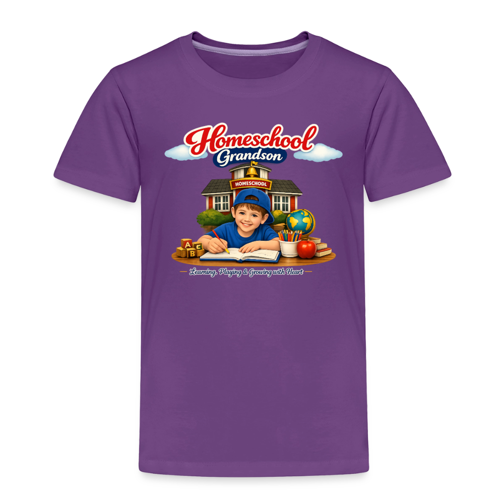 Homeschool Grandson | Boys' T-Shirt - purple