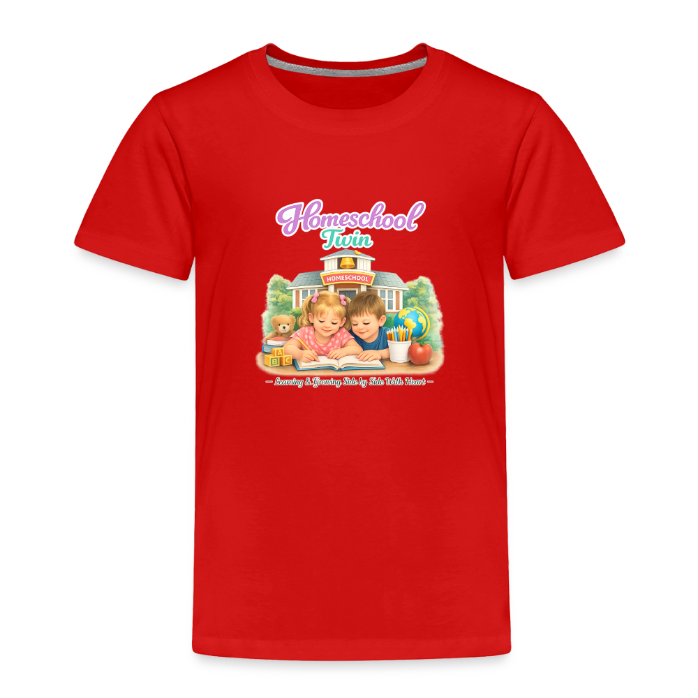 Homeschool Twin Boy — Kids' T-Shirt / Toddler Premium T-Shirt - red