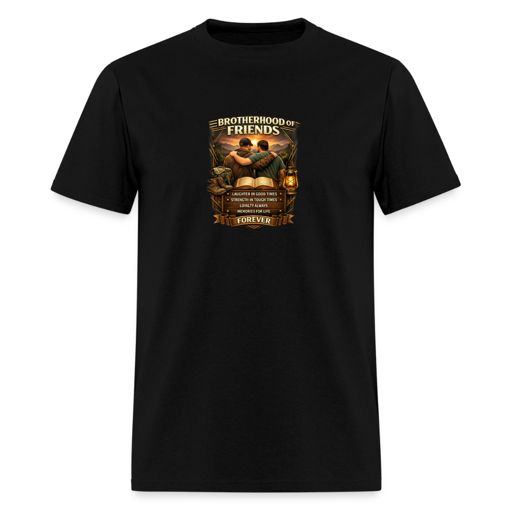 "Brotherhood of Friends" | Men's T-Shirt | GILDAN 5000 - black