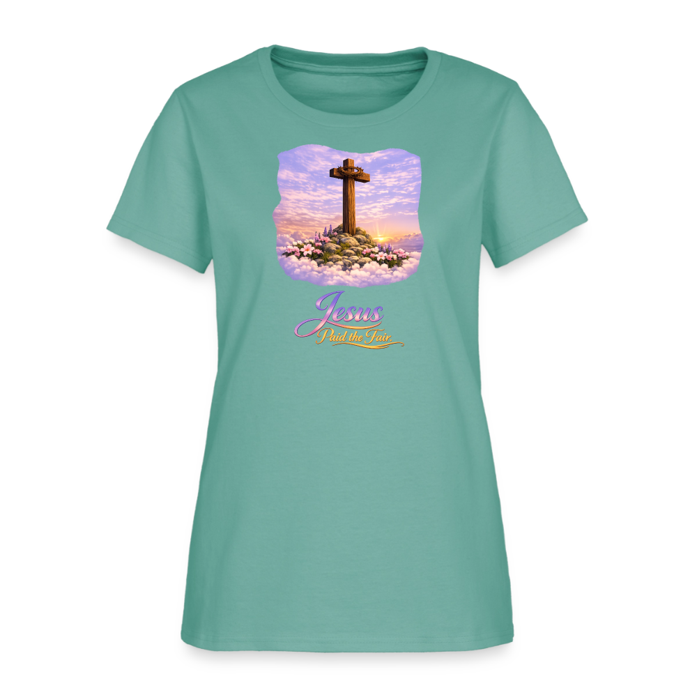 Jesus Paid the Fair. | Women's T-Shirt - aquatic