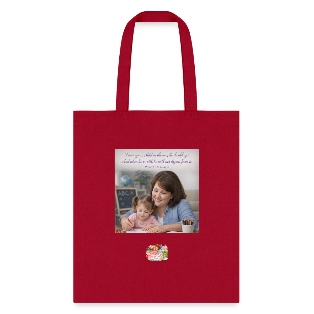 Homeschool Mawmaw |Tote Bag - red