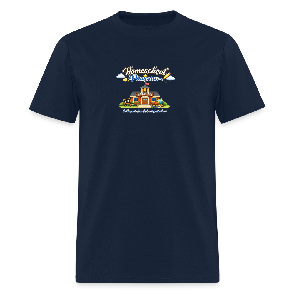 Homeschool Pawpaw | Men's T-Shirt | GILDAN 5000 - navy