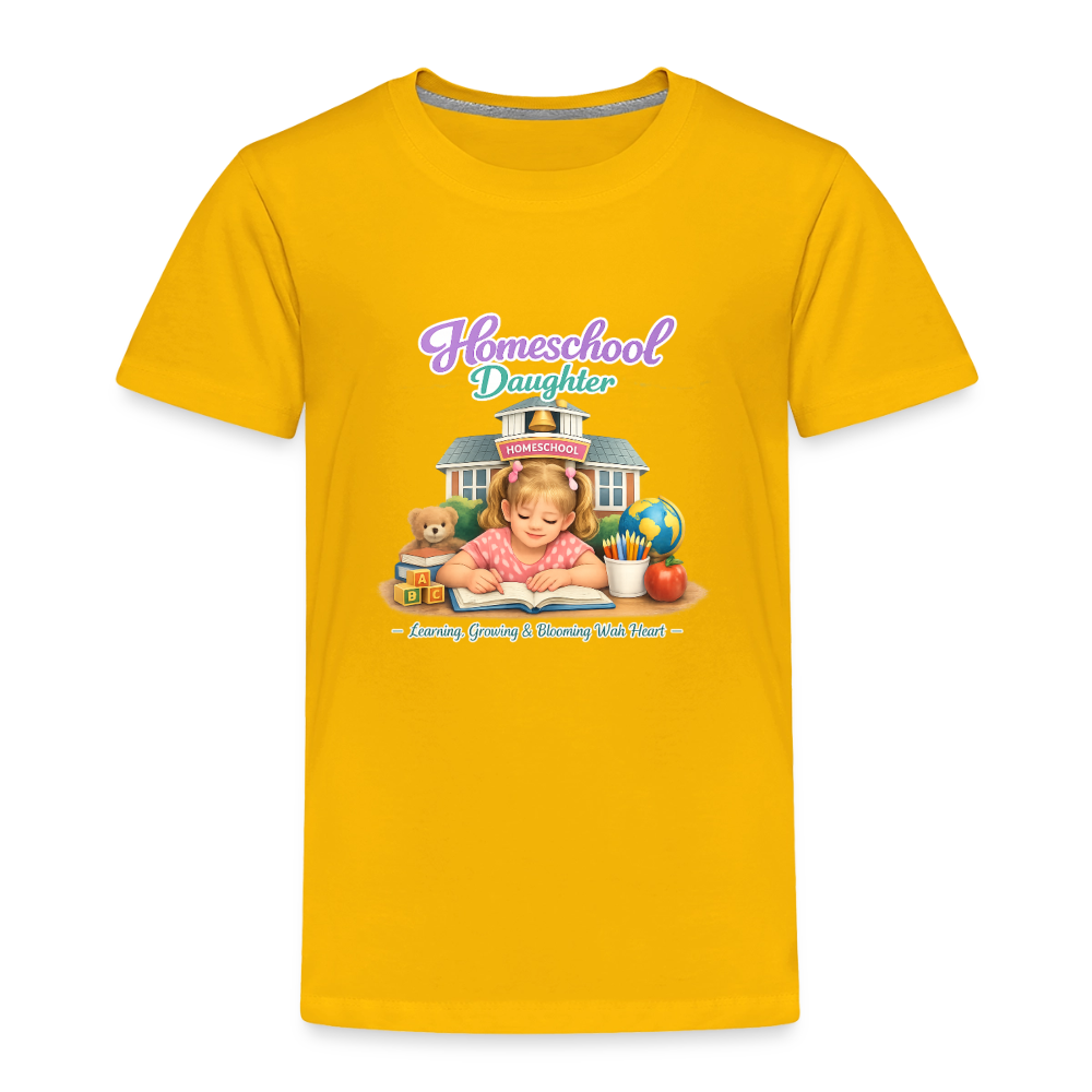Homeschool Daughter | Girls' T-Shirt - sun yellow