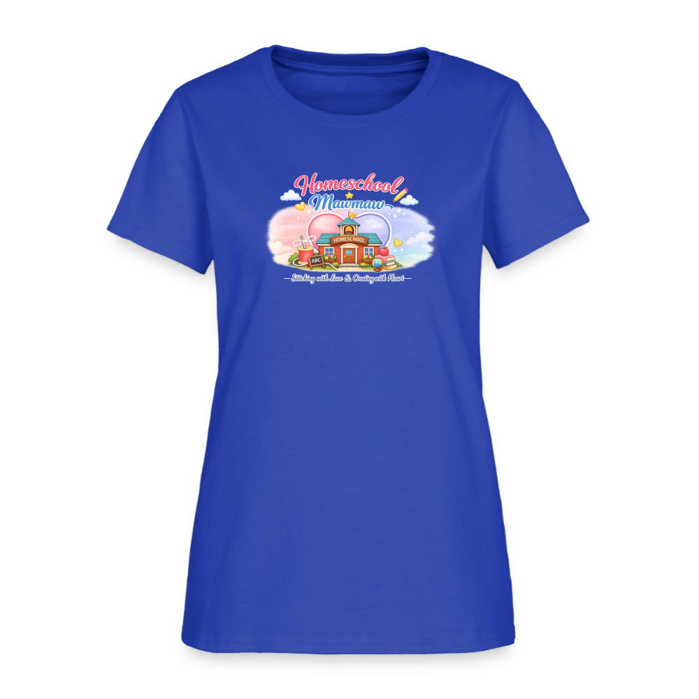Homeschool Mawmaw | Women's T-Shirt - royal blue
