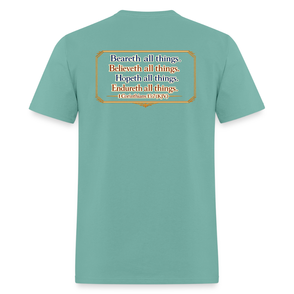 "Brotherhood of Friends" | Men's T-Shirt | GILDAN 5000 - aquatic