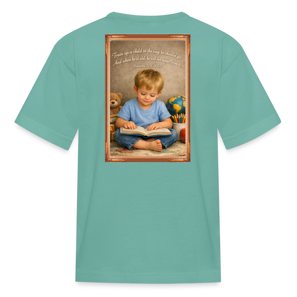 Homeschool Grandson | Boys' T-Shirt - aquatic