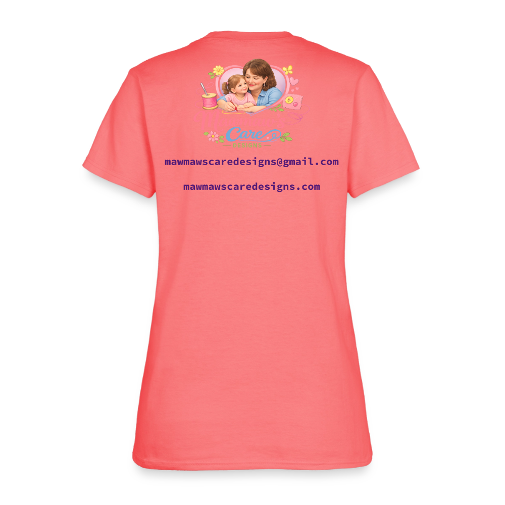The Grave Could Not Hold Our Lord | Women's T-Shirt | 2nd Edition - coral