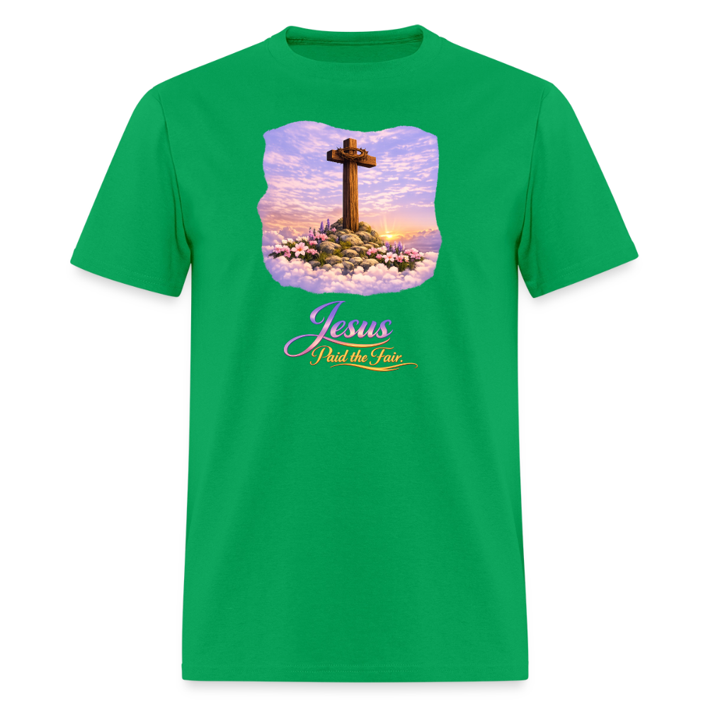 Jesus Paid the Fair | Men's T-Shirt | GILDAN 5000 - bright green
