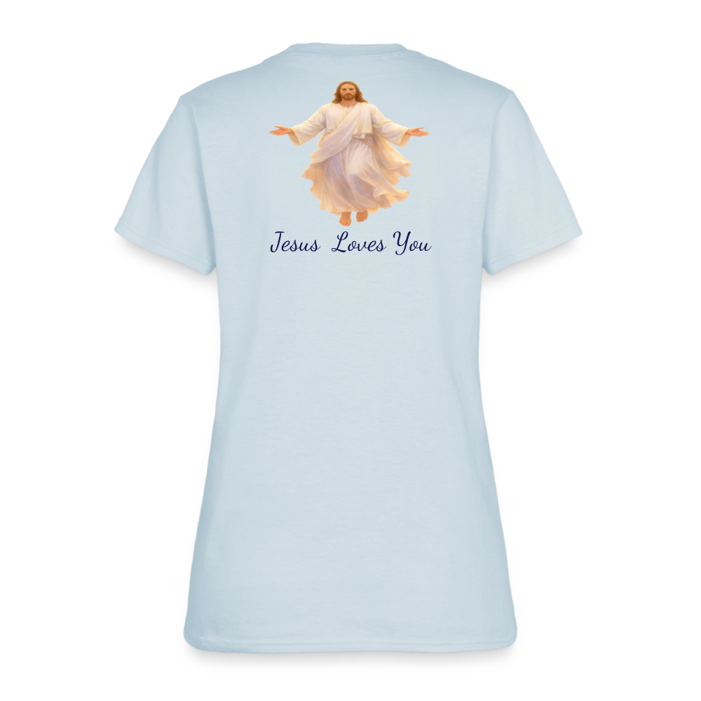 The Grave Could Not Hold Our Lord | Women's T-Shirt - light blue