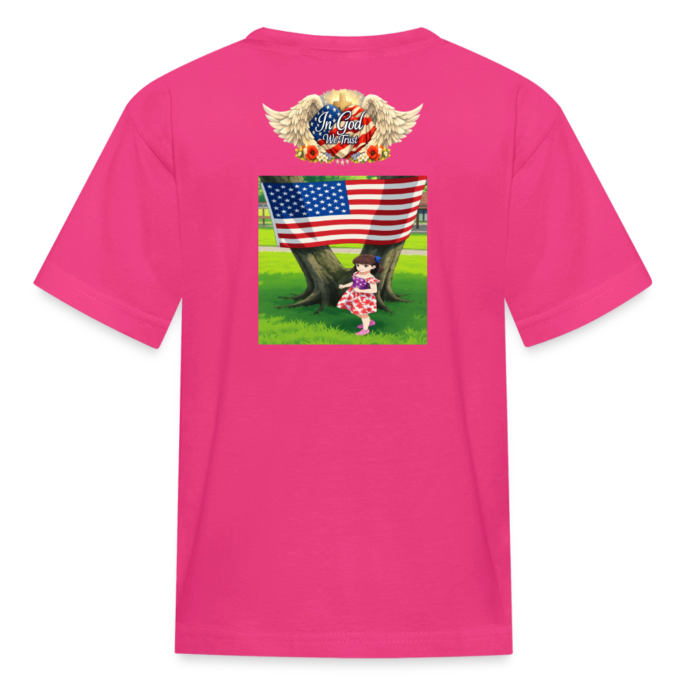 Memorial Day — "Your Sacrifice is Never Forgotten" Kid's | T-Shirt - fuchsia