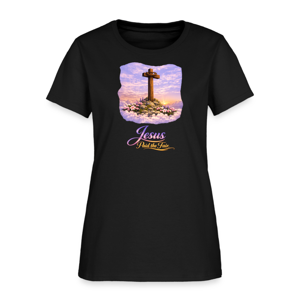 Jesus Paid the Fair. | Women's T-Shirt - black