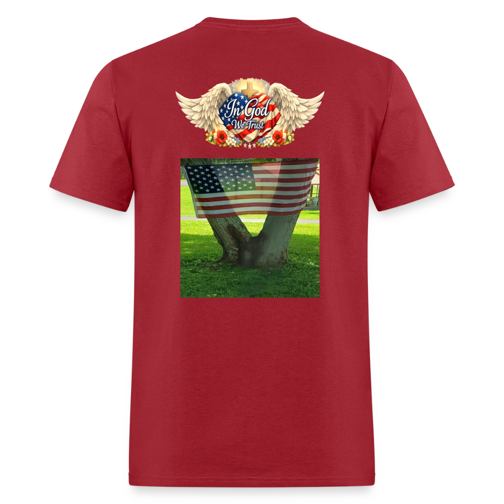 Memorial Day — "Your Sacrifice is Never Forgotten" | Men's T-Shirt — Classic Edition - dark red