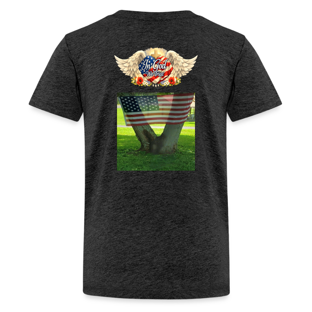Memorial Day — "Your Sacrifice is Never Forgotten" | Kids' T-Shirt — Classic Edition - charcoal grey