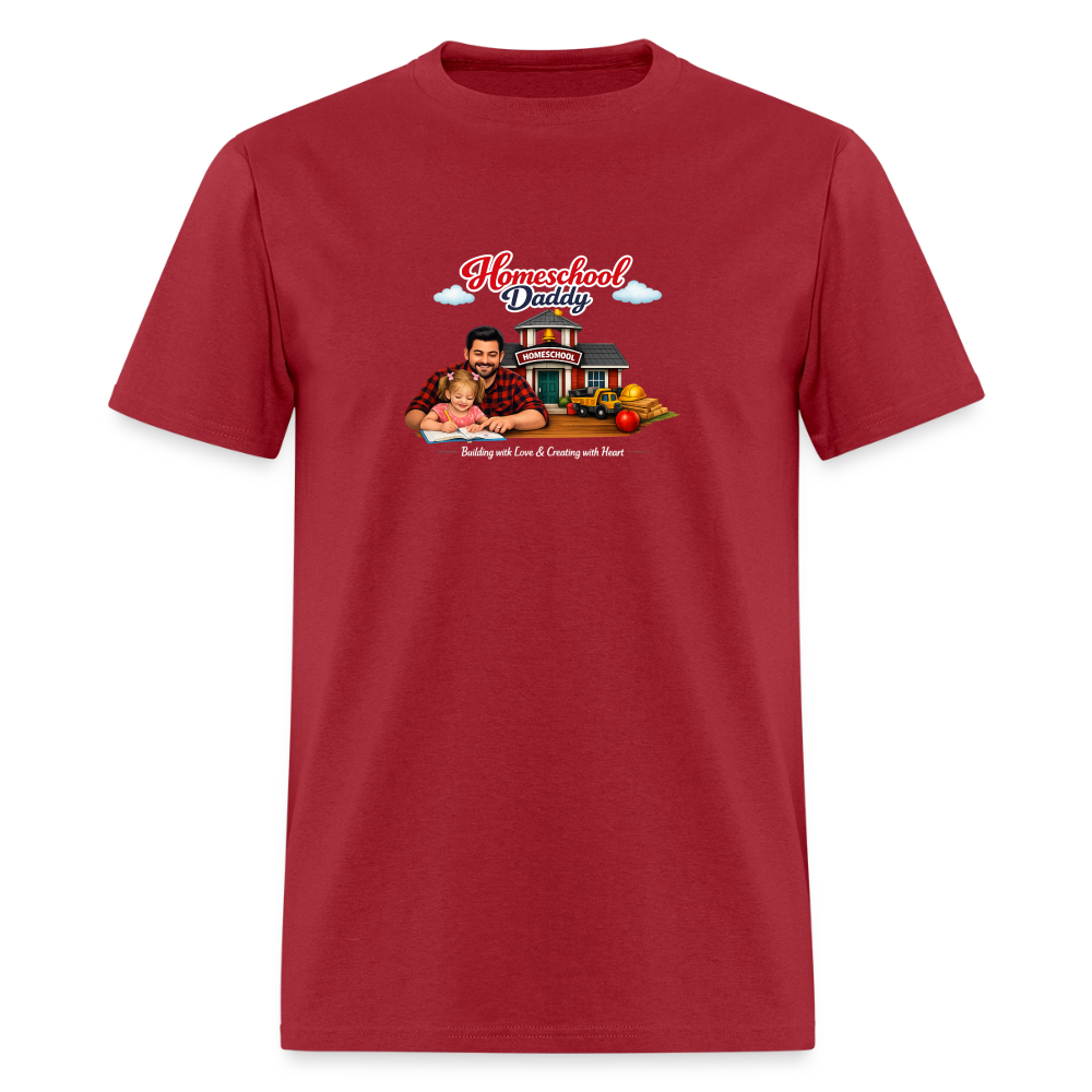 Homeschool Daddy | Men's T-Shirt GILDAN 5000 - dark red