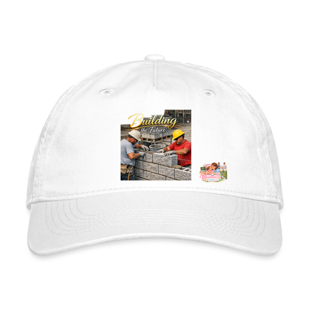 "Building" Masonry Cap | Bricklayer & Construction Worker Gift - white