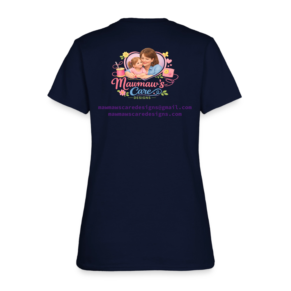 The Grave Could Not Hold Our Lord | Women's T-Shirt | 2nd Edition - navy
