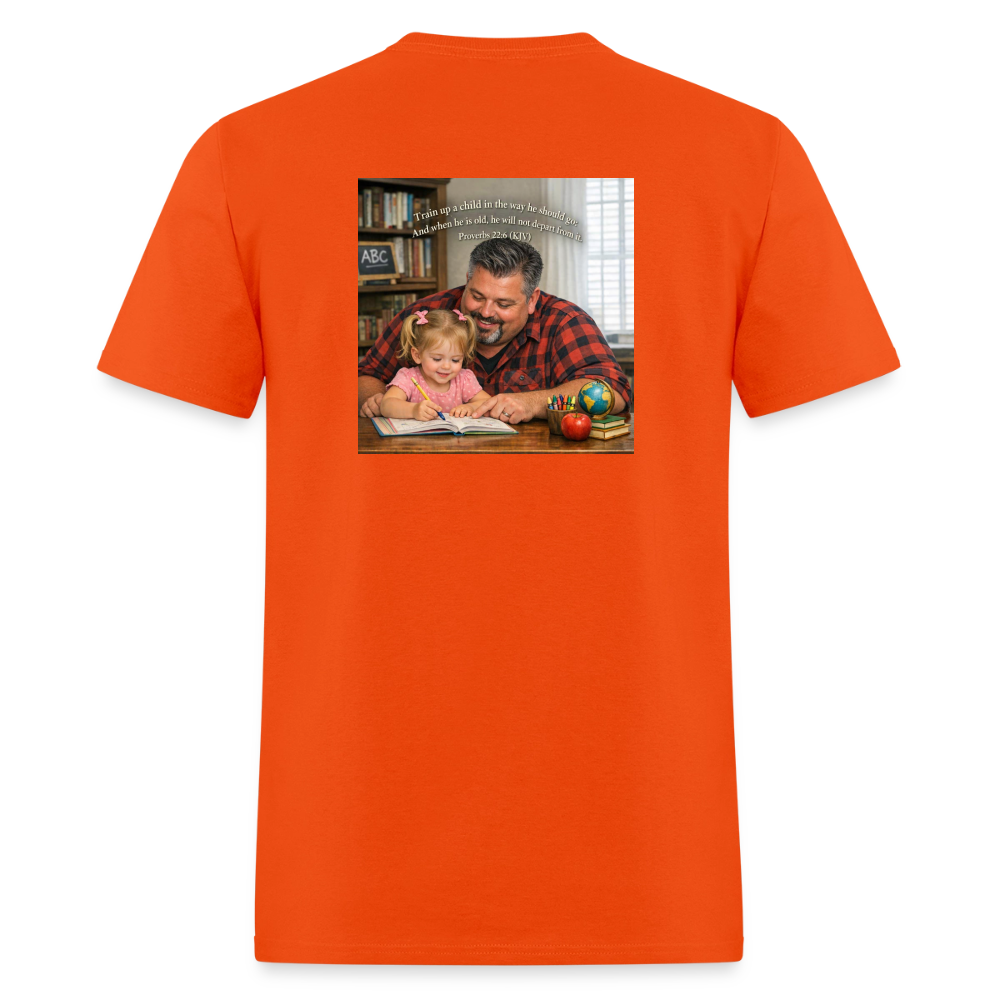 Homeschool Pawpaw | Men's T-Shirt | GILDAN 5000 - orange