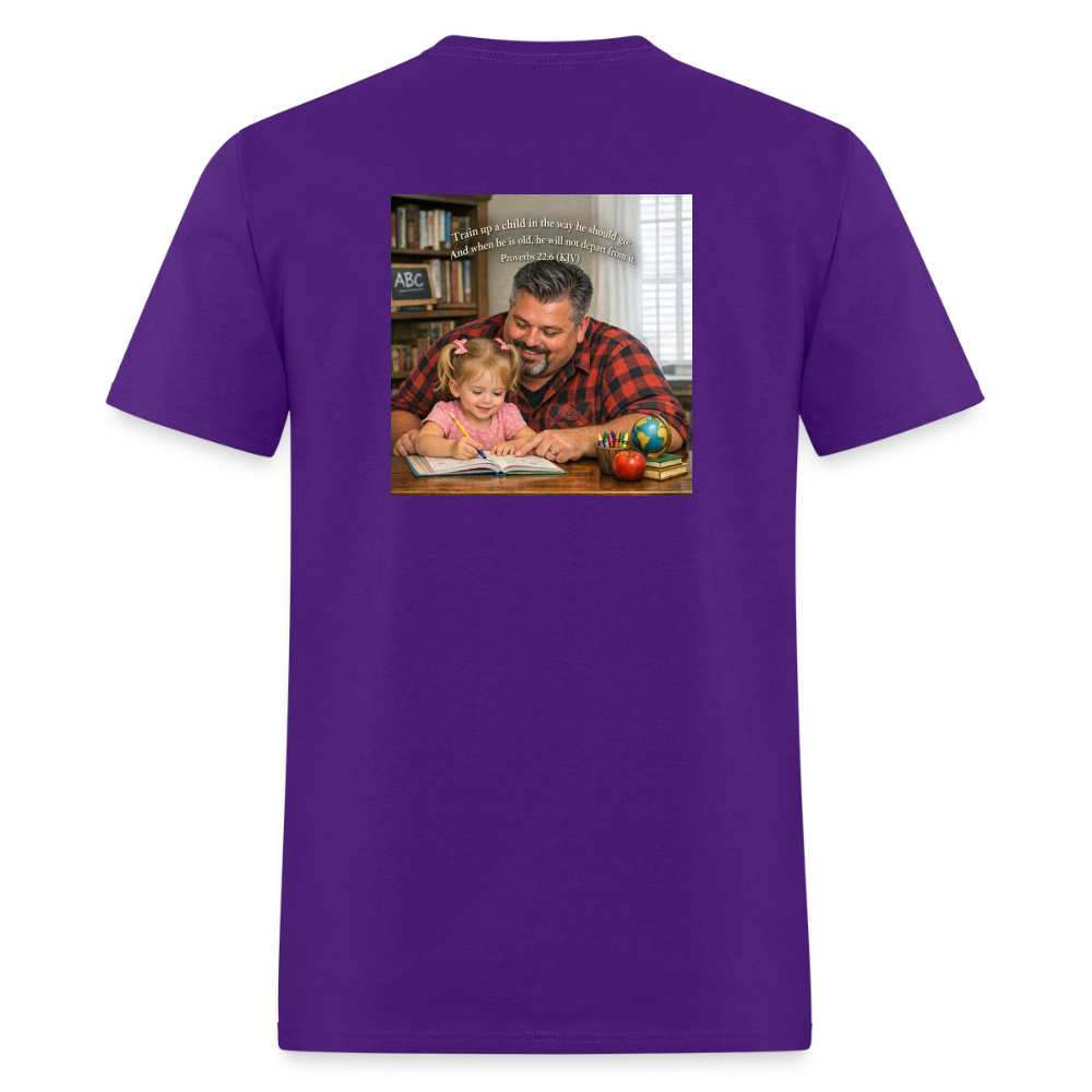 Homeschool Pawpaw | Men's T-Shirt | GILDAN 5000 - purple