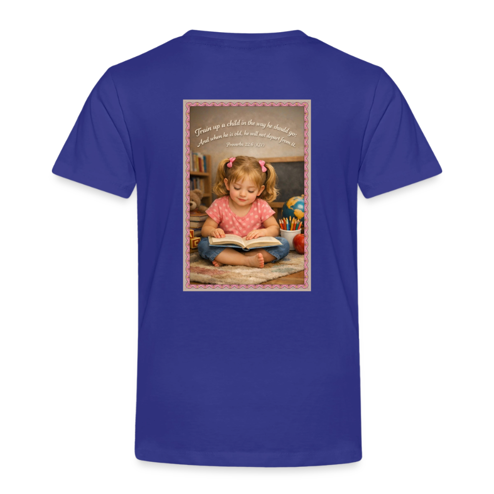 Homeschool Twin Girl — Kids' T-Shirt / Toddler Premium T-Shirt - royal blue