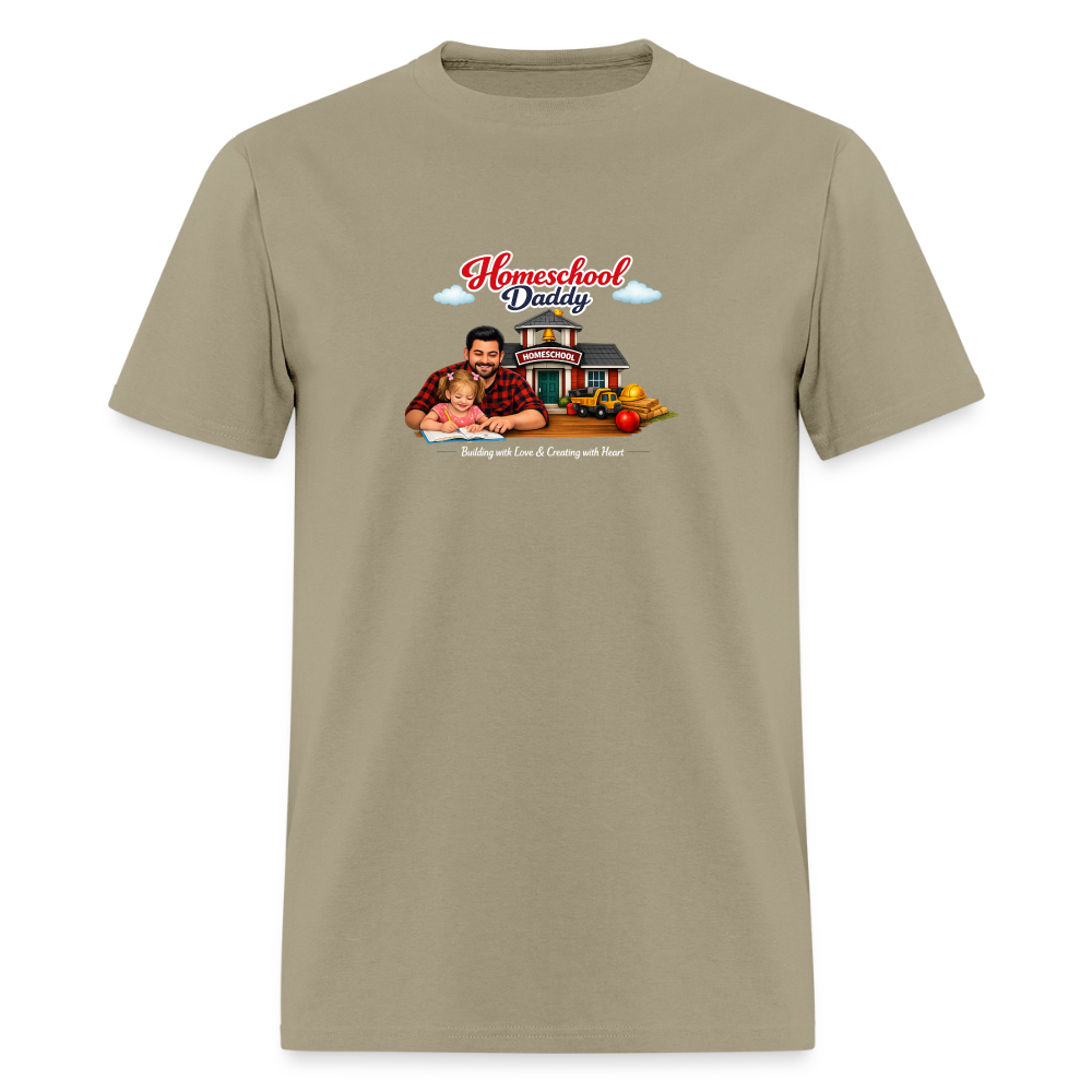 Homeschool Daddy | Men's T-Shirt GILDAN 5000 - khaki