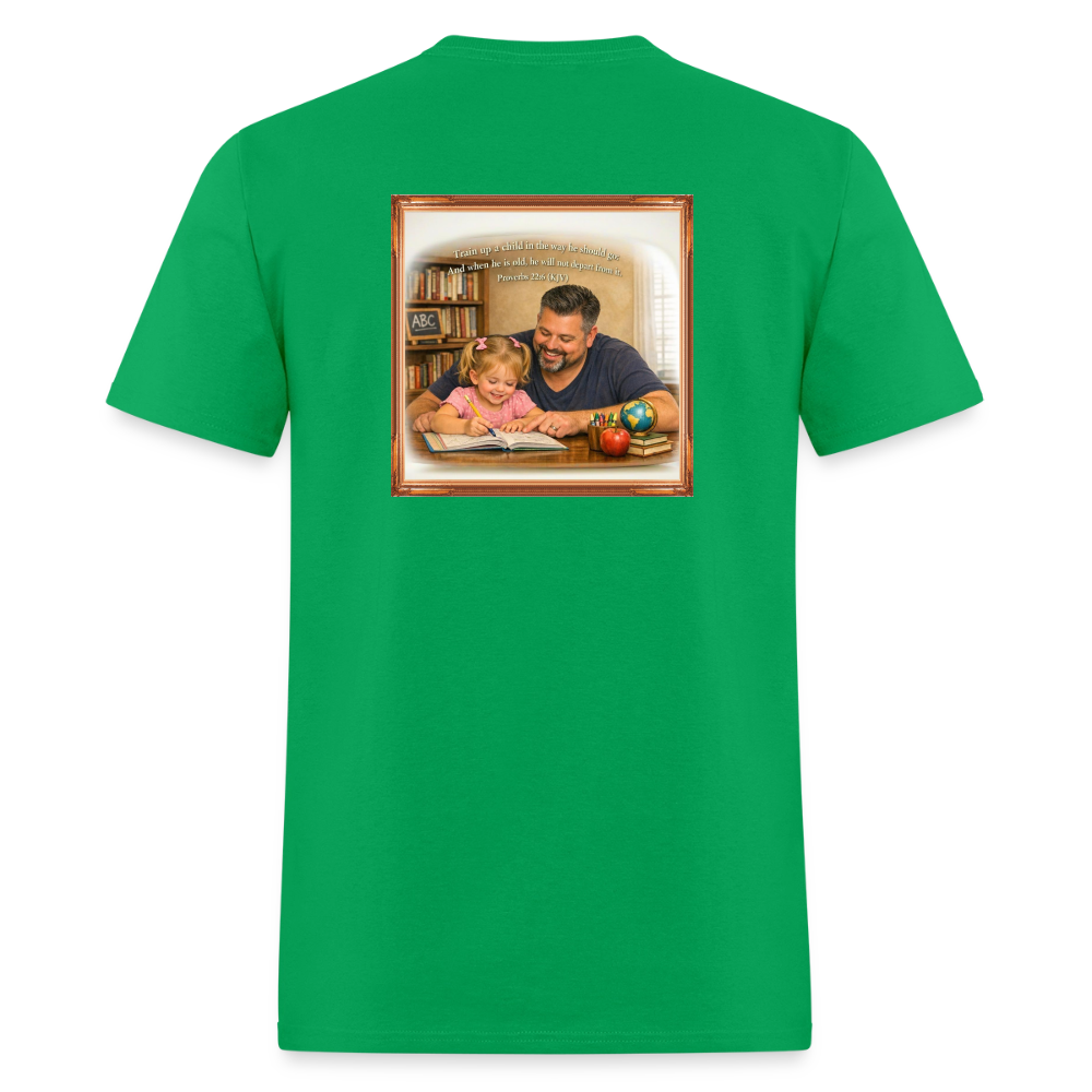 Homeschool Daddy | Men's T-Shirt GILDAN 5000 - bright green