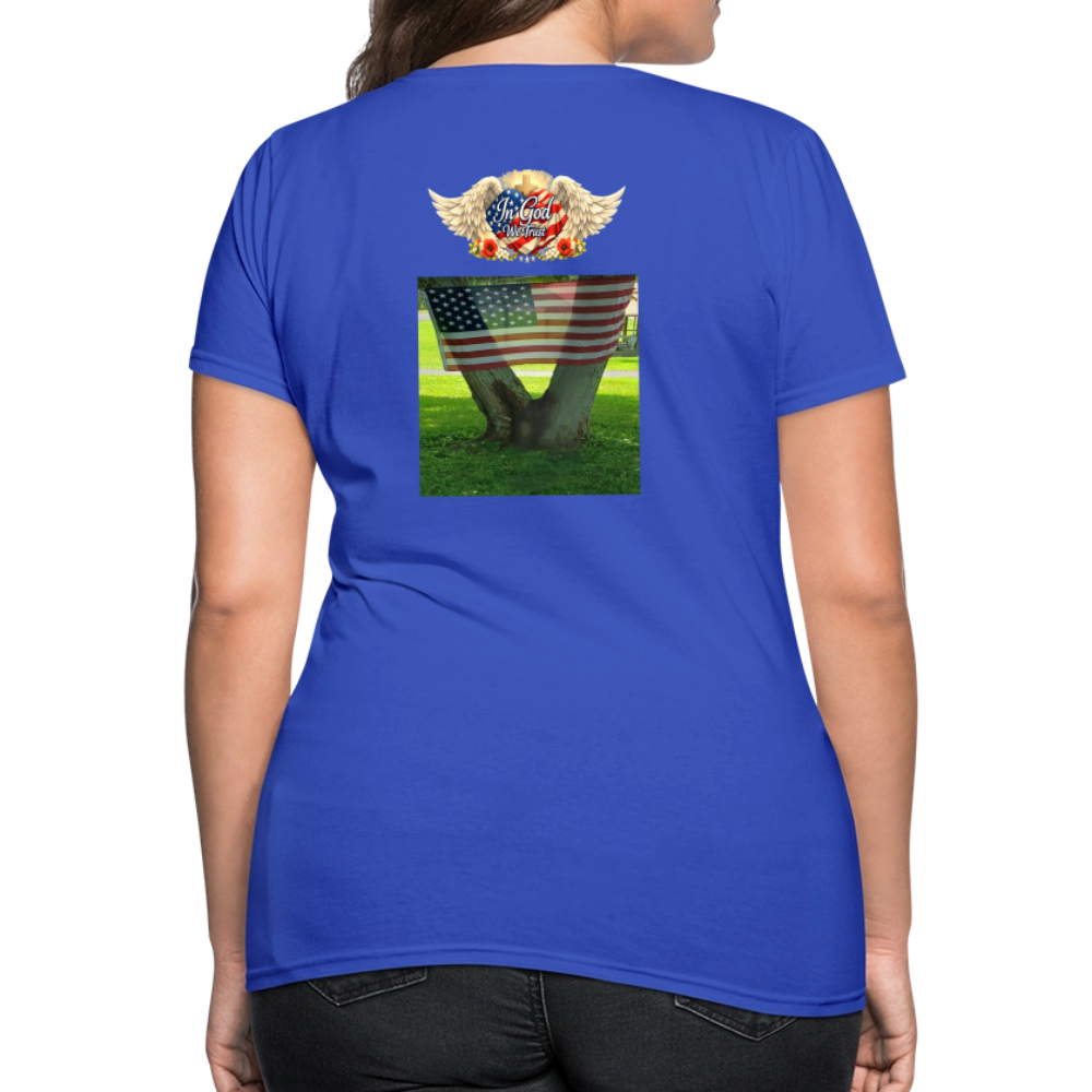 Memorial Day — "Your Sacrifice is Never Forgotten" | Women's T-Shirt — Classic Edition - royal blue