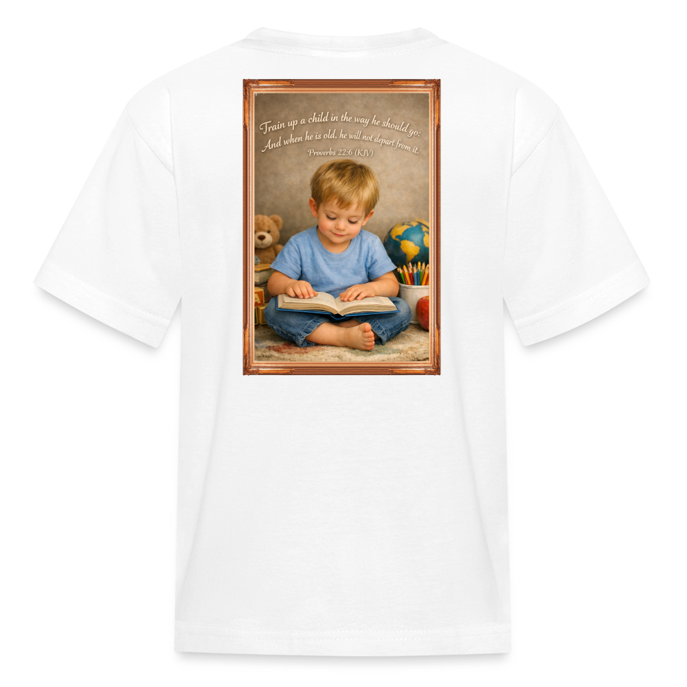Homeschool Grandson | Boys' T-Shirt - white
