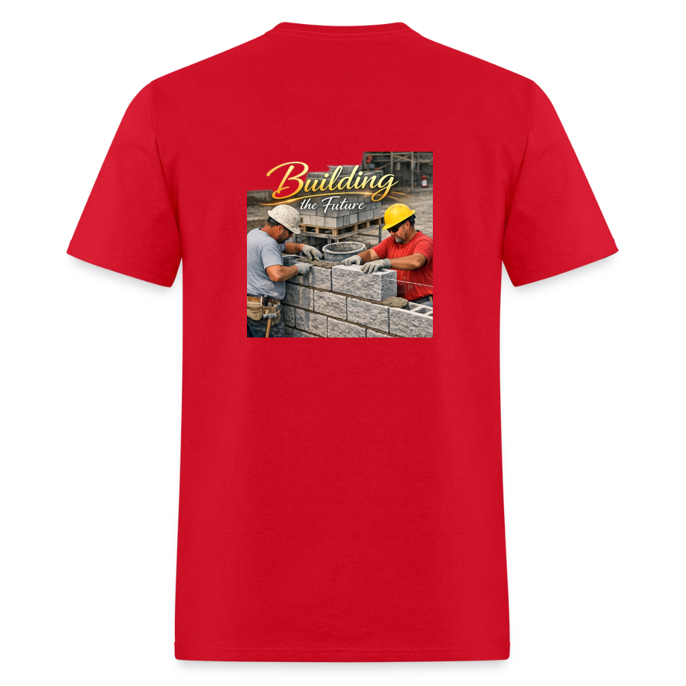 "Building the Future" | Masonry & Bricklayer Men's T-Shirt - red