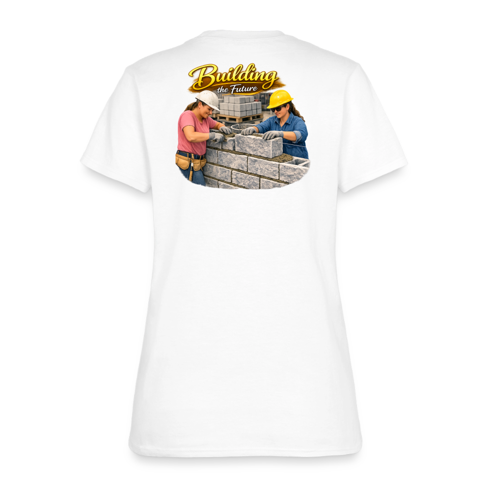 "Building the Future" | Masonry & Bricklayer Women's T-Shirt - white