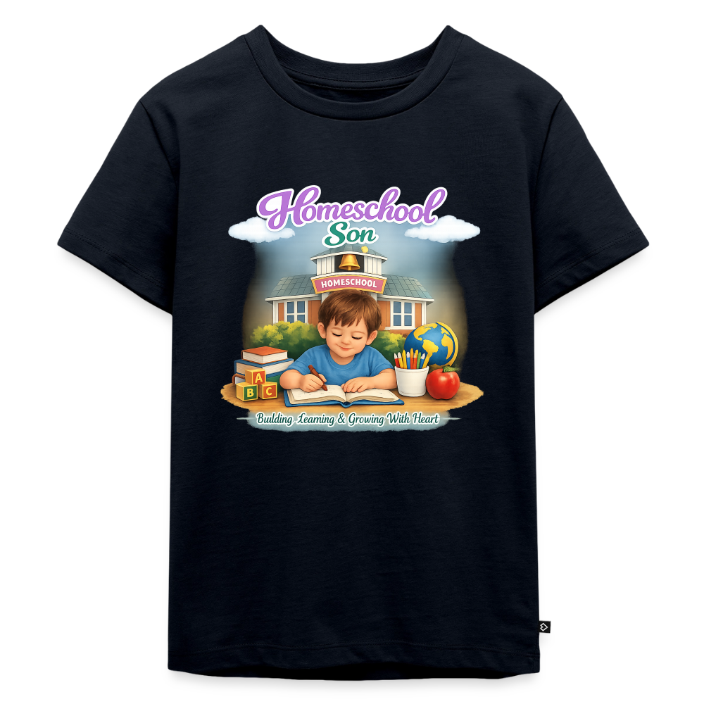 Homeschool Son | Boys' T-Shirt - navy