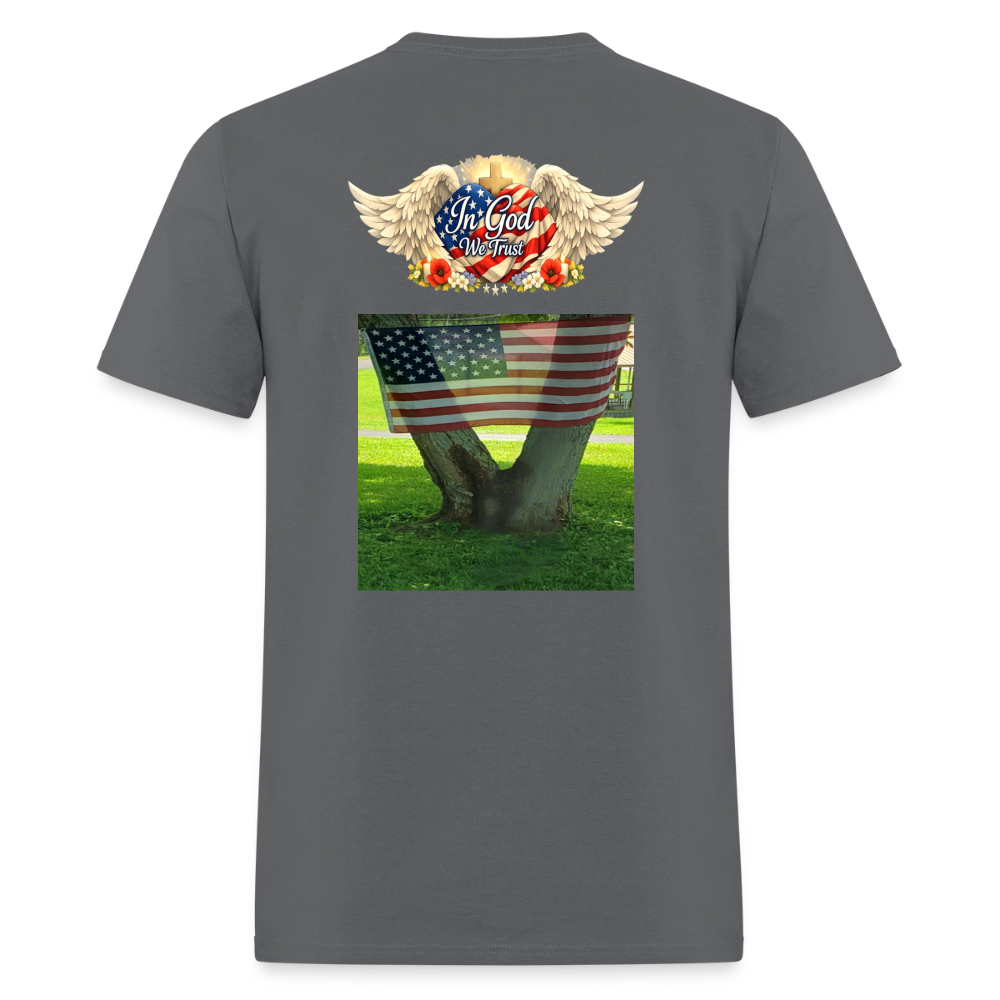 Memorial Day — "Your Sacrifice is Never Forgotten" | Men's T-Shirt — Classic Edition - charcoal