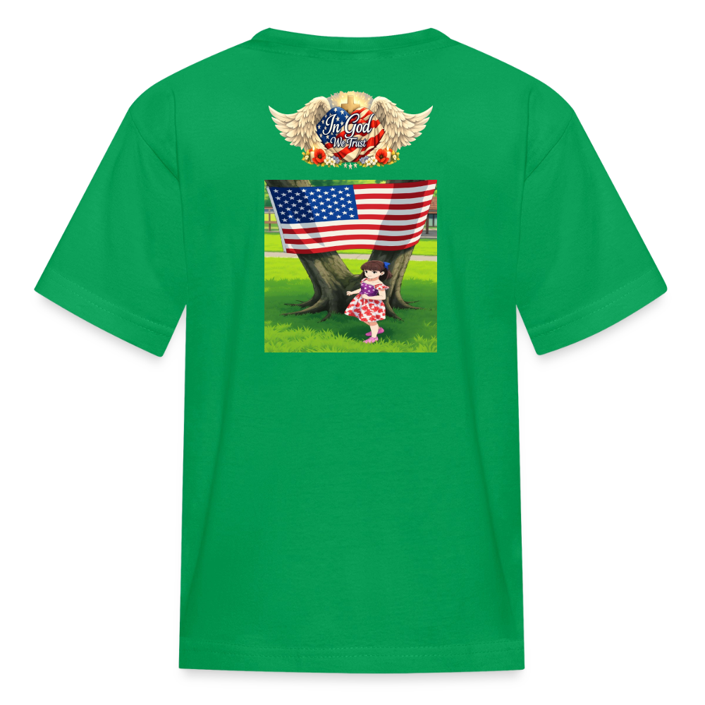 Memorial Day — "Your Sacrifice is Never Forgotten" Kid's | T-Shirt - kelly green