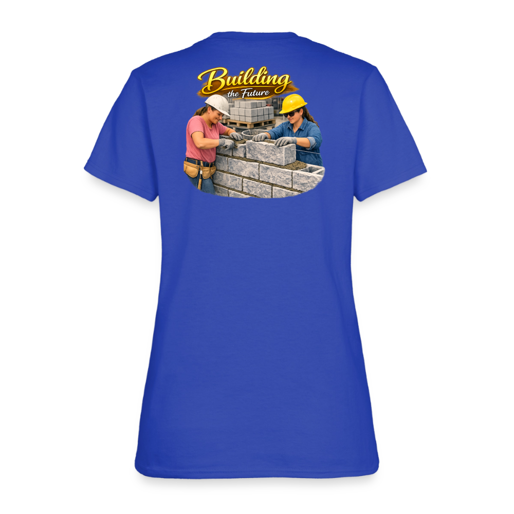 "Building the Future" | Masonry & Bricklayer Women's T-Shirt - royal blue