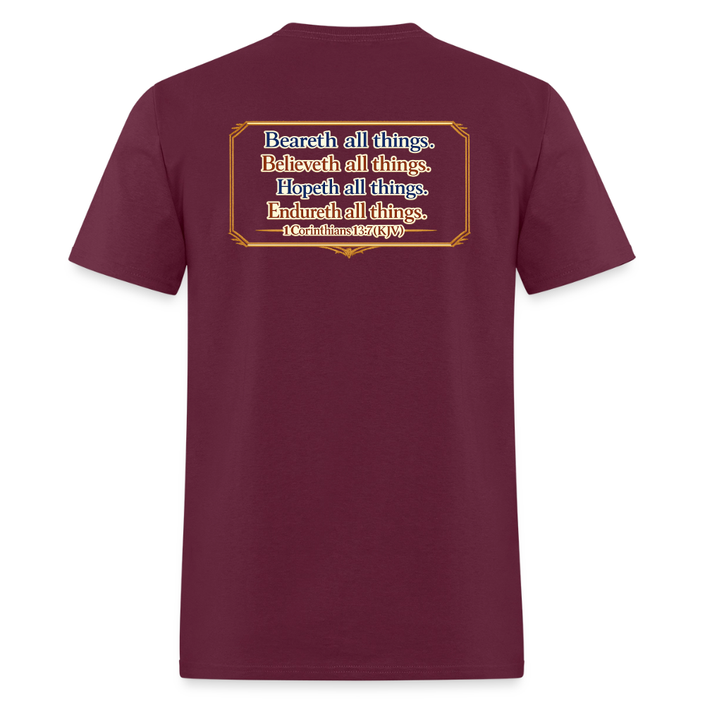 "Brotherhood of Friends" | Men's T-Shirt | GILDAN 5000 - burgundy