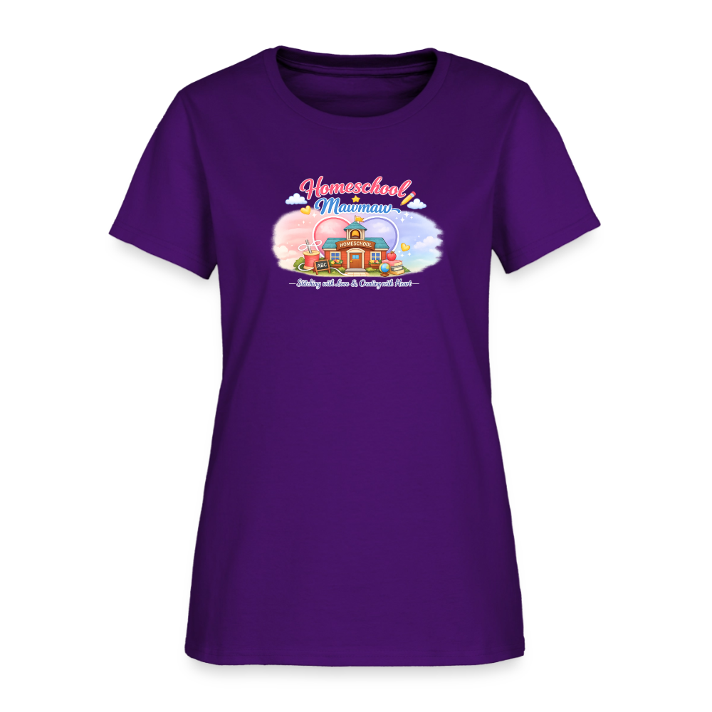 Homeschool Mawmaw | Women's T-Shirt - purple