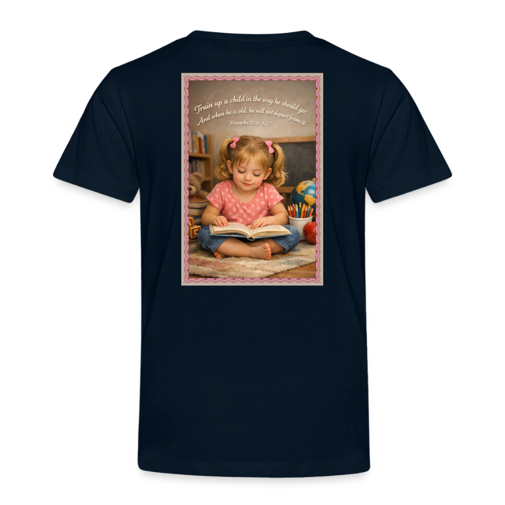 Homeschool Granddaughter | Girls' T-Shirt - deep navy