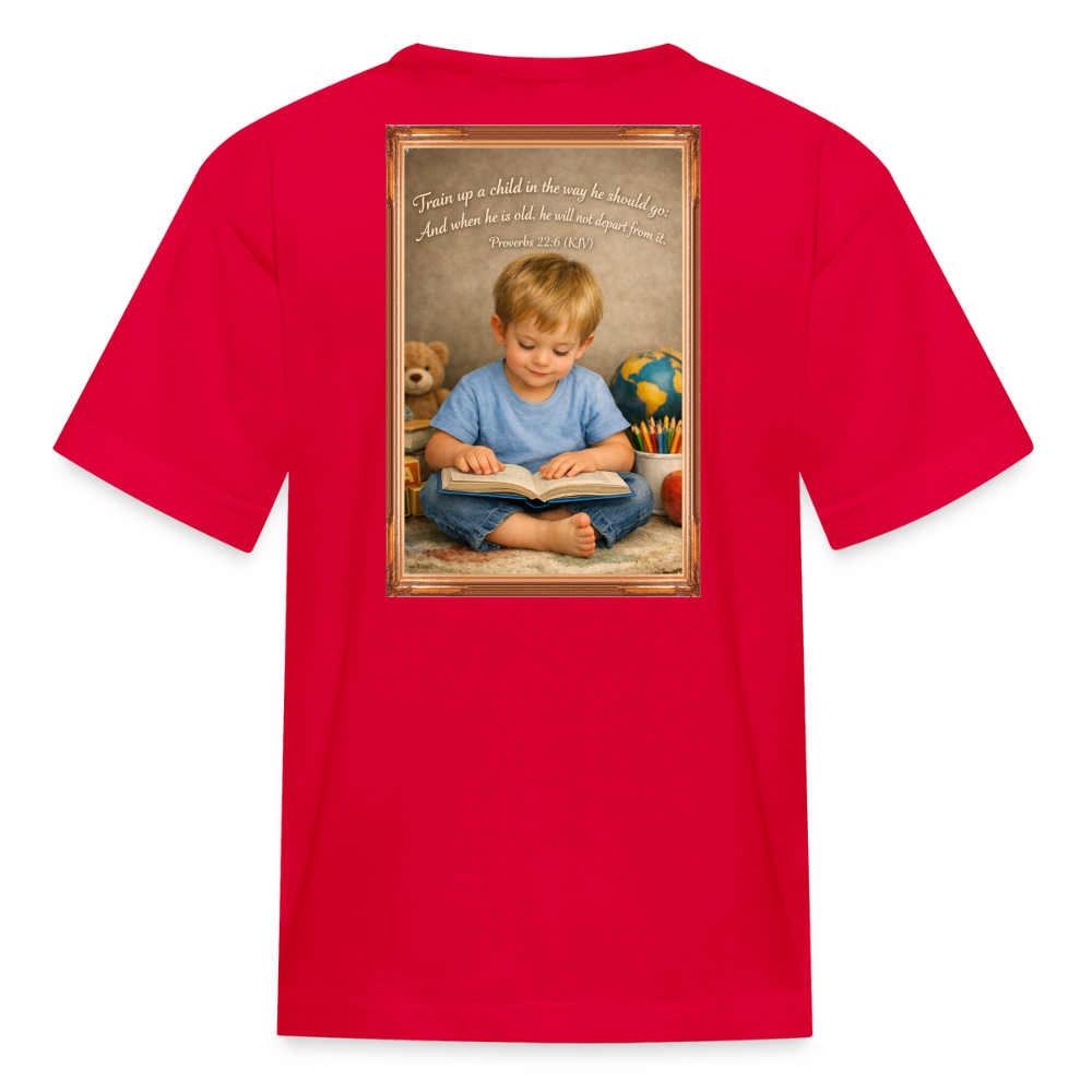Homeschool Grandson | Boys' T-Shirt - red